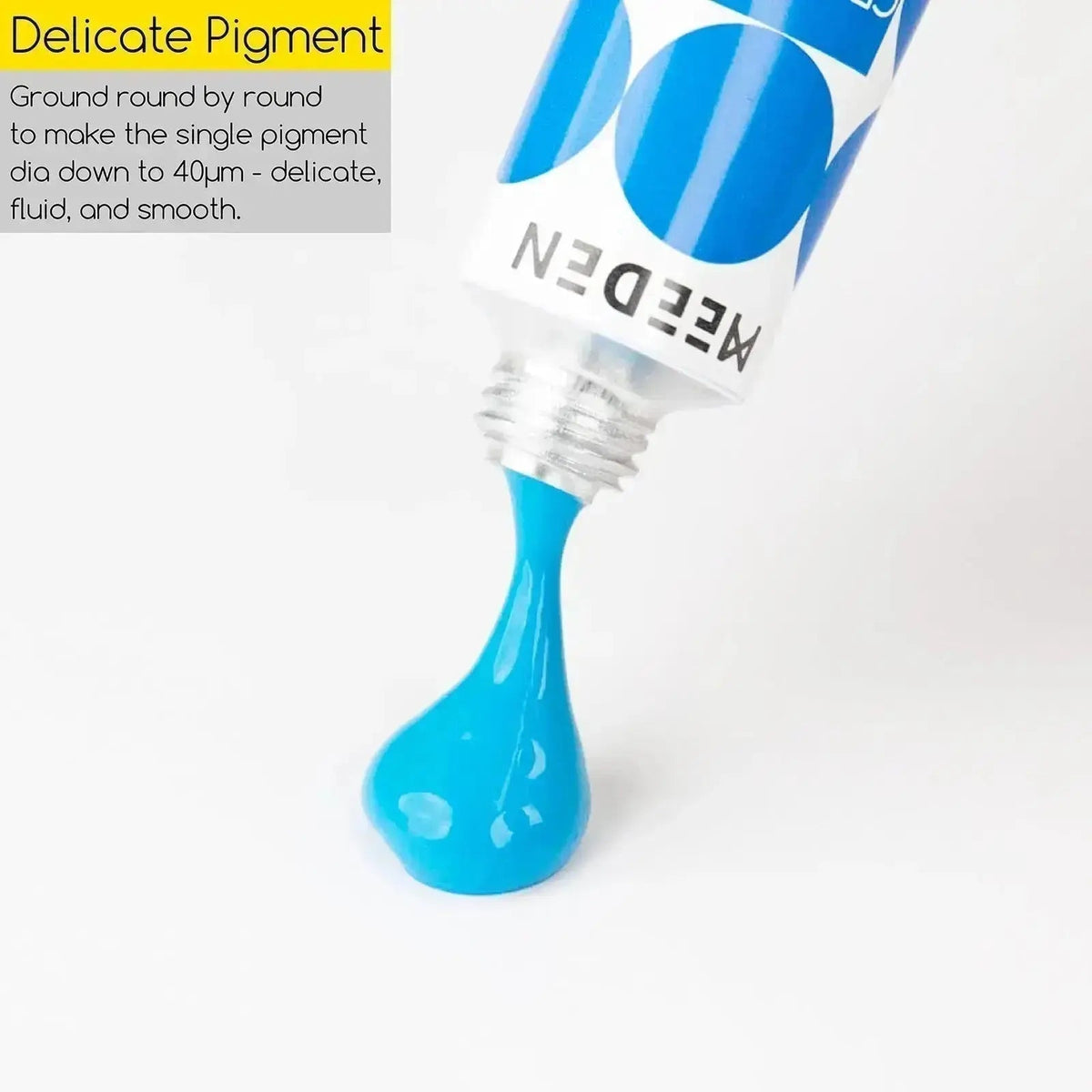 MEEDEN 24 colour gouache paint set with tubes shown open