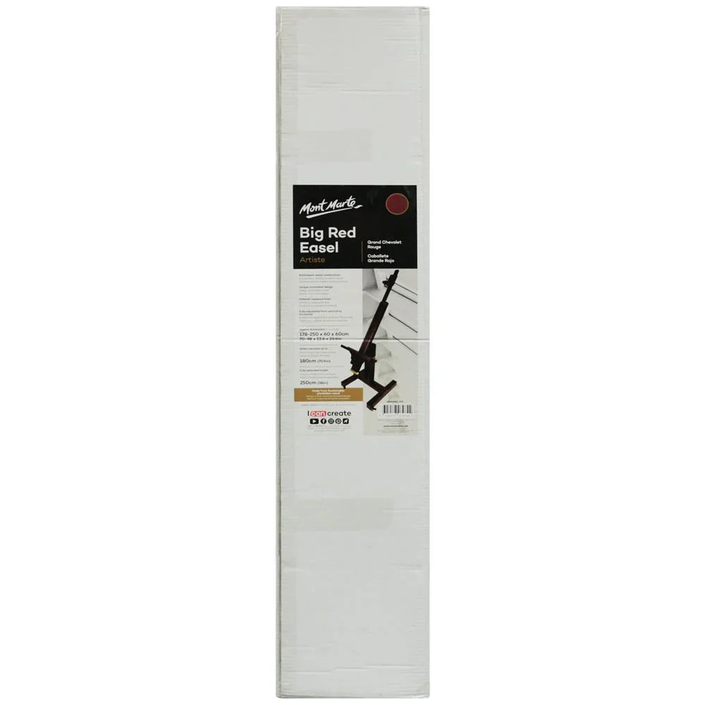 Artiste Tilting Easel - Rosewood Finish - Mont Marte
