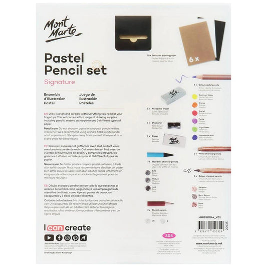 Colour Pastel Illustration Set 37pc - Mont Marte - Glowish