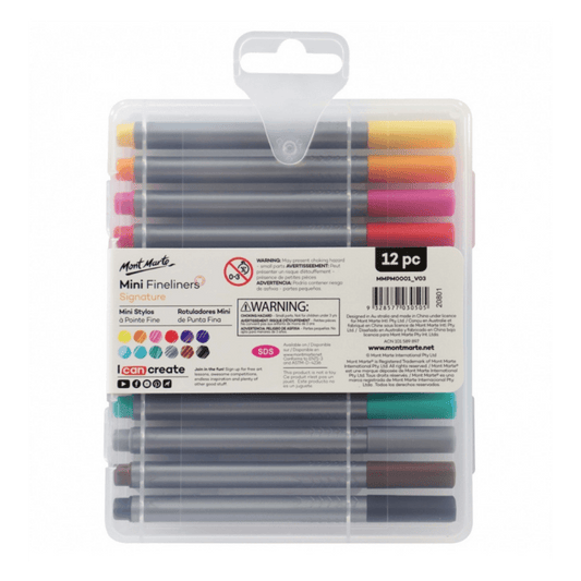 Mini Fineliner Marker 12pce - Glowish