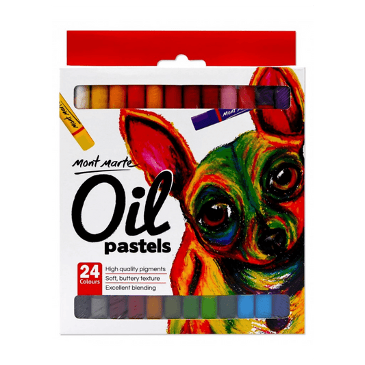 Oil Pastels 24pce, High Quality Pigment Colours - Glowish