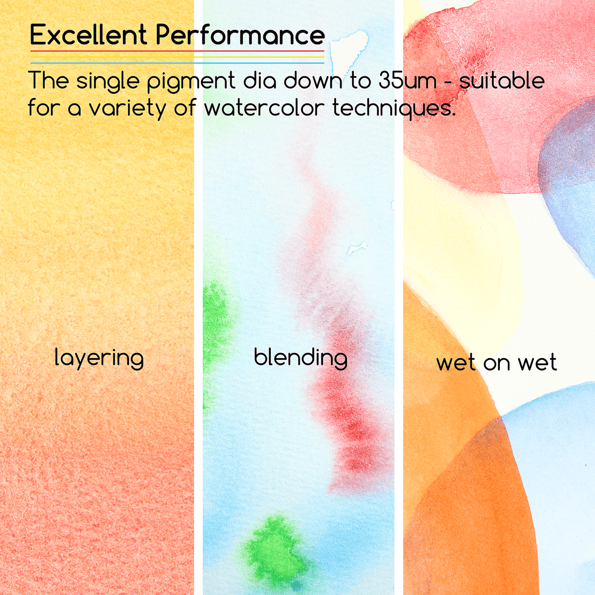 MEEDEN 12 colour watercolour paint set with tubes shown open