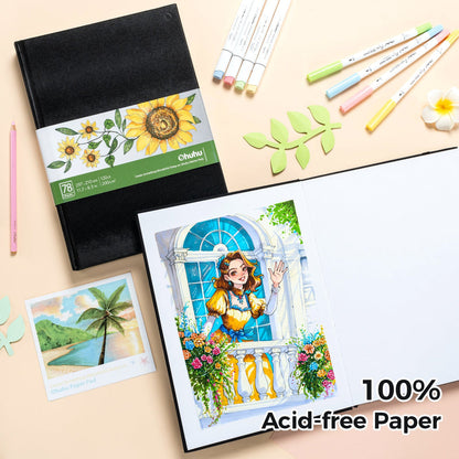 Ohuhu Alcohol Marker Pad 200GSM 210x297mm A4 - double-sided sheet