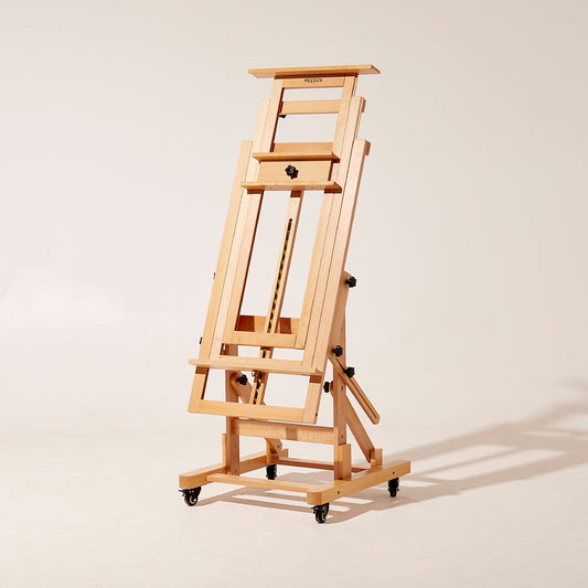 MEEDEN Deluxe Multi-Function Easel on castors with adjustable canvas tray