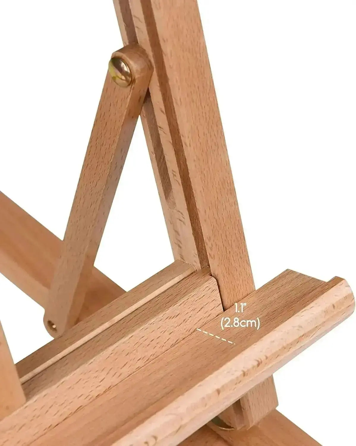 MEEDEN Large Table Easel in natural beechwood, folded flat for storage