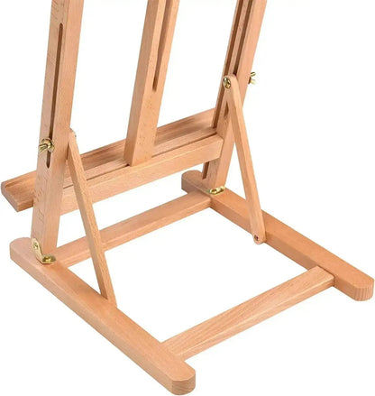 MEEDEN Large Table Easel in natural beechwood, folded flat for storage