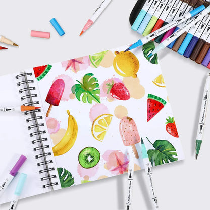 Ohuhu 8.9x8.3 marker pad bleedproof paper detail
