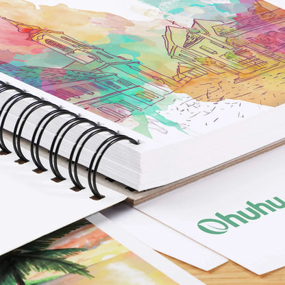 Ohuhu 8.9x8.3 marker pad in use with alcohol markers