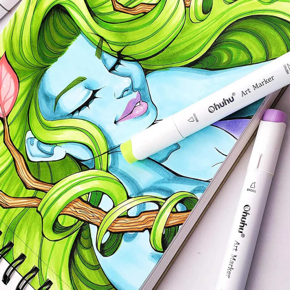 Ohuhu 8.9x8.3 marker pad size and specifications