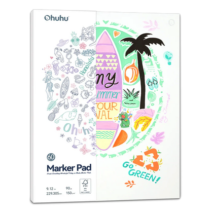 Ohuhu Marker Pad 9x12 double-sided pages