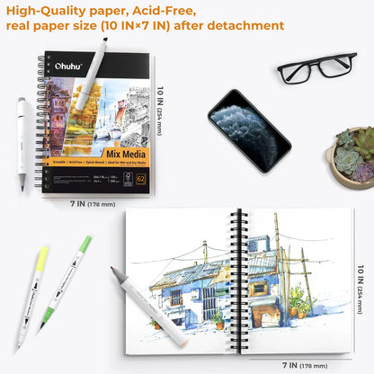 Ohuhu Mix Media Pad 10x7.6 FSC Certified artwork example