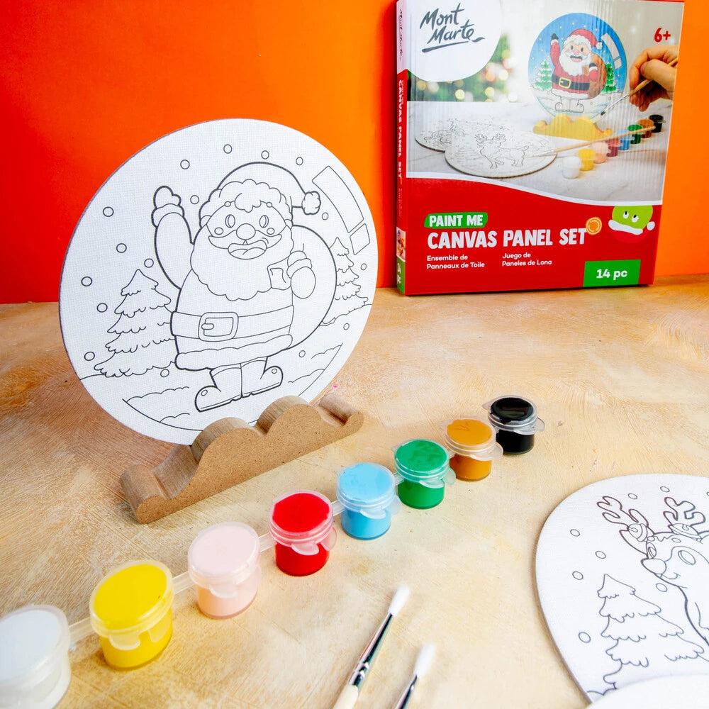 Paint Me - Canvas Panels Set - Christmas Mont Marte