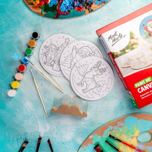 Paint Me - Canvas Panels Set - Christmas Mont Marte