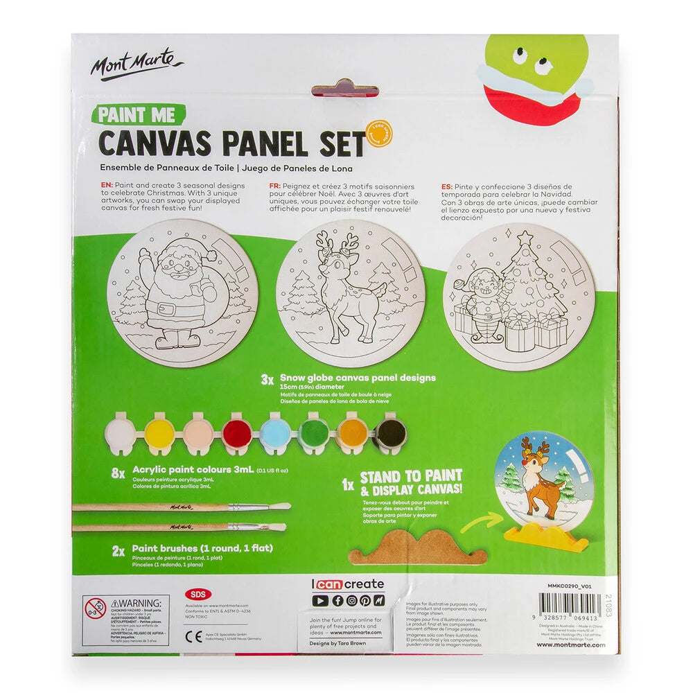 Paint Me - Canvas Panels Set - Christmas Mont Marte