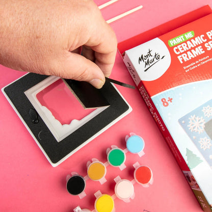 Paint Me - Ceramic Photo Frame - Snowman Mont Marte