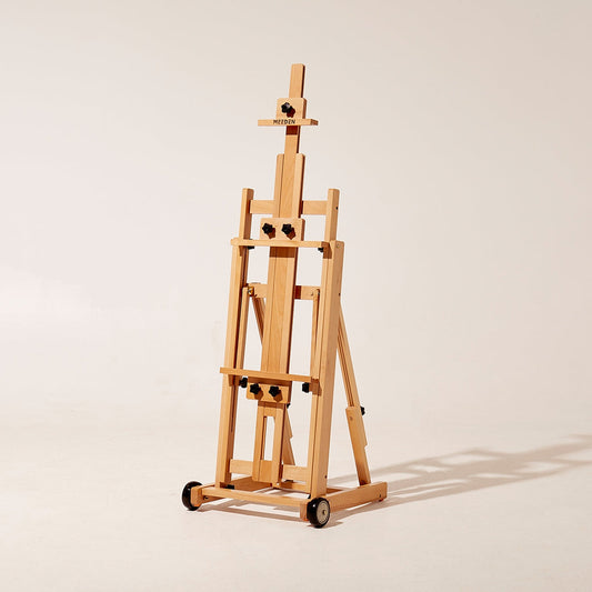 MEEDEN Studio Versatile H-Frame Easel in natural beechwood