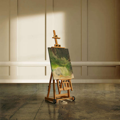 MEEDEN Studio Versatile H-Frame Easel in natural beechwood