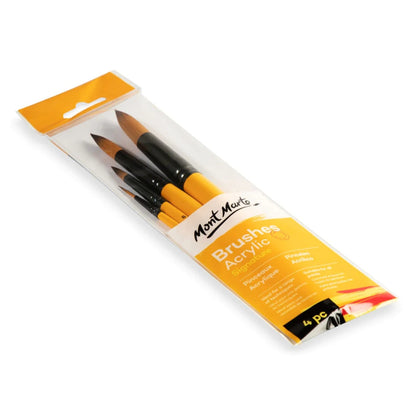Acrylic Brushes Signature 4pc - Mont Marte