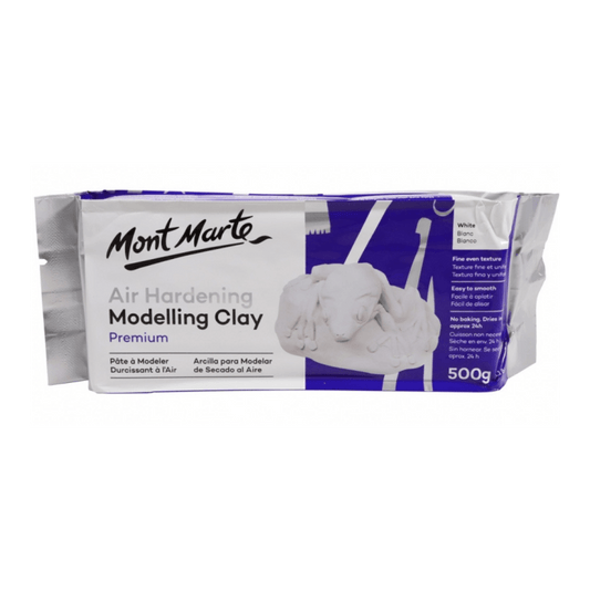 Air Hardening Modelling Clay White 500G Premium Craft Arts - Glowish