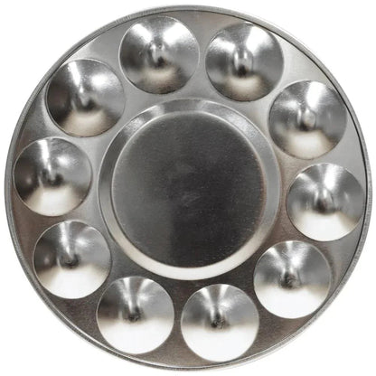 Aluminium Round Palette Signature 10 Well - Mont Marte - Glowish