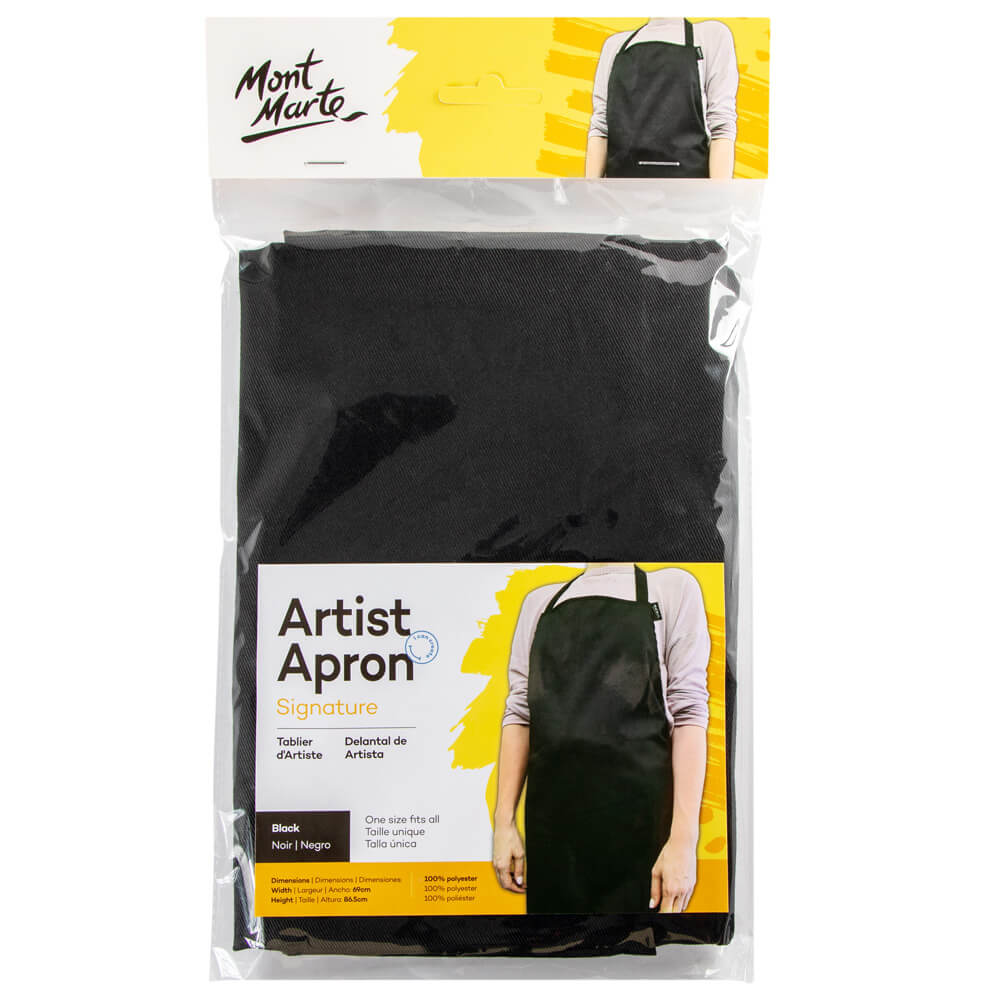 Artist Apron Black Signature - Mont Marte