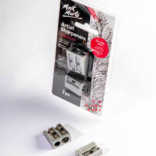 Artists Sharpener Set Zinc Alloy 2pce - Mont Marte
