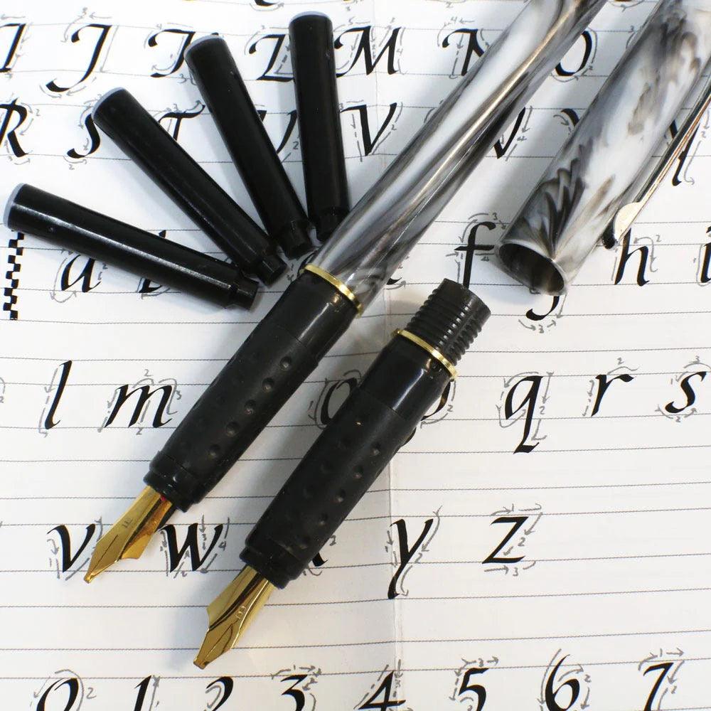 Calligraphy 2 Nib Pen Set Signature 8pc - Mont Marte