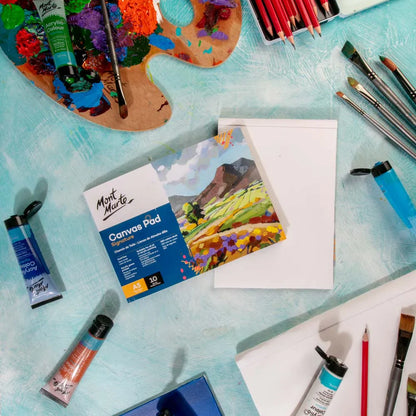 Canvas Pad 10 Signature Sheet A5 (5.8 x 8.3in) - Mont Marte - Glowish