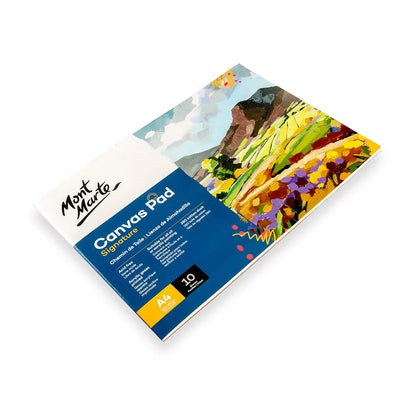 Canvas Pad Signature 10 Sheet A4 (8.3 x 11.7in) - Mont Marte - Glowish