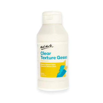 Clear Texture Gesso Premium 250ml (8.5oz) - Mont Marte - Glowish