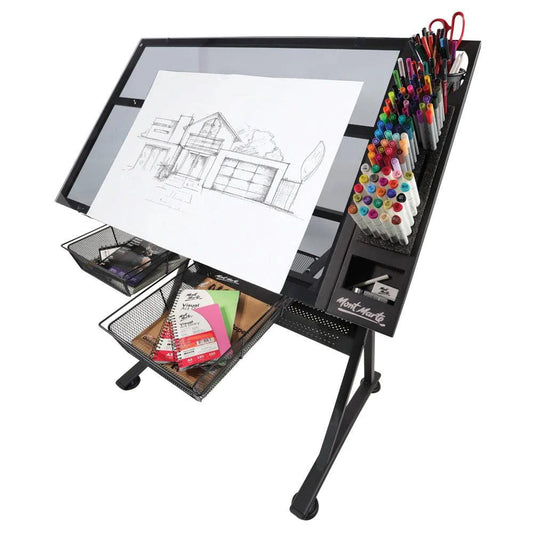 Creative Art Station Signature (Floor Standing) Table - Mont Marte - Glowish