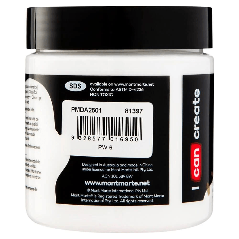 Dimension Acrylic Paint Premium 250ml - Titanium White - Glowish