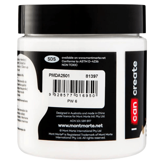 Dimension Acrylic Paint Premium 250ml - Titanium White - Glowish
