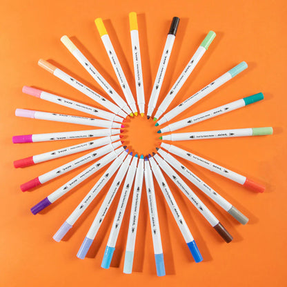 Dual Tip Fabric Markers Signature 24pc - Mont Marte - Glowish
