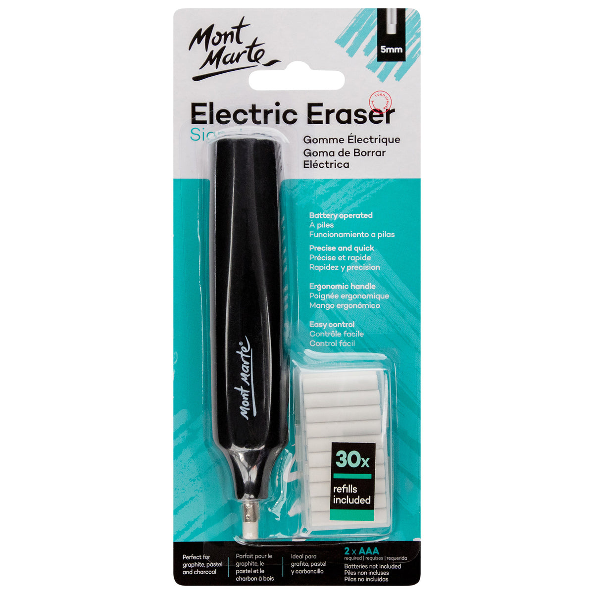 Electric Eraser Signature with 30 Refills - Mont Marte