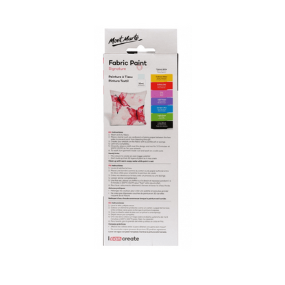 Fabric Paint Set 8pce x 20ml - Mont Marte - Glowish