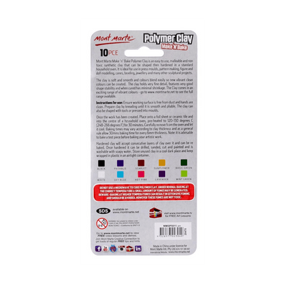 Make n Bake Polymer Clay 10pce - Glowish