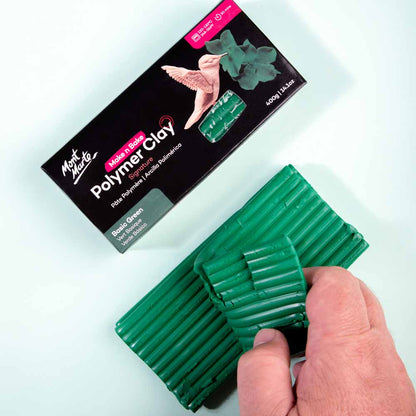 Make n Bake Polymer Clay Signature 400g - Basic Green - Mont Marte