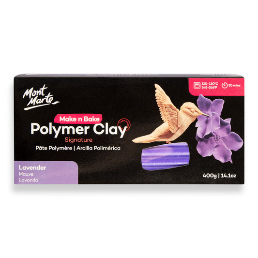 Make n Bake Polymer Clay Signature 400g - Lavender Mont Marte