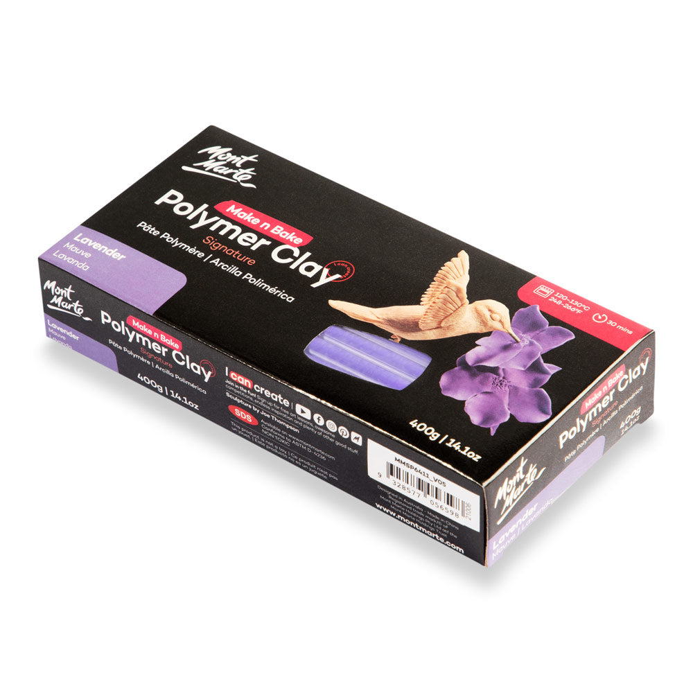 Make n Bake Polymer Clay Signature 400g - Lavender Mont Marte