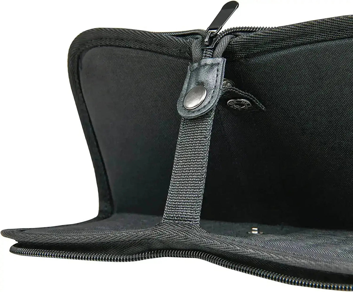 Empty MEEDEN brush case folded upright as a portable stand