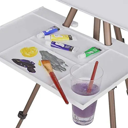 MEEDEN field easel palette with paint wells and rinse cup holder