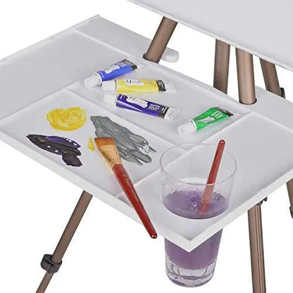MEEDEN field easel palette with paint wells and rinse cup holder