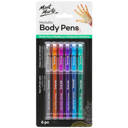 Metallic Body Pens Signature 6pc - Mont Marte - Glowish