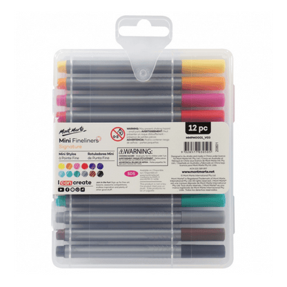 Mini Fineliner Marker 12pce - Glowish
