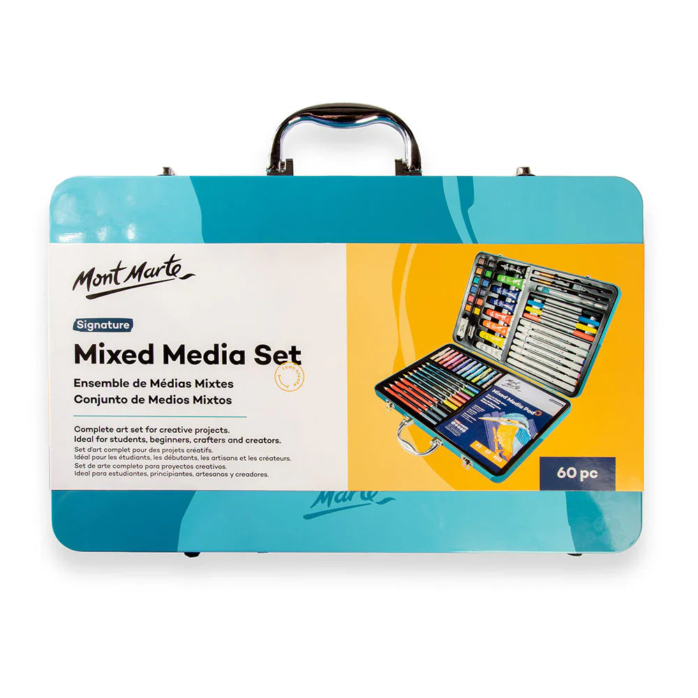 Mixed Media Art Set Signature 60pc - Mont Marte - Glowish