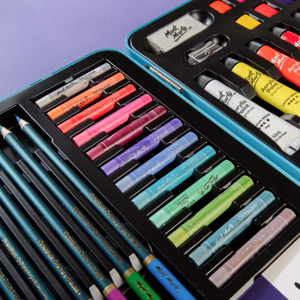Mixed Media Art Set Signature 60pc - Mont Marte - Glowish