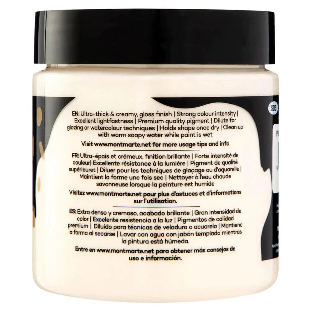 Dimension Acrylic Paint 250ml Pot - Cream - Mont Marte - Glowish