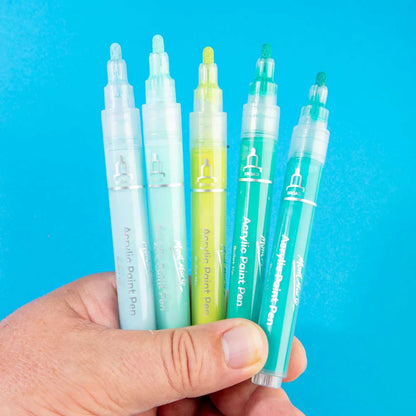Mont Marte Acrylic Paint Pens Broad Tip in Case 48pc - Glowish