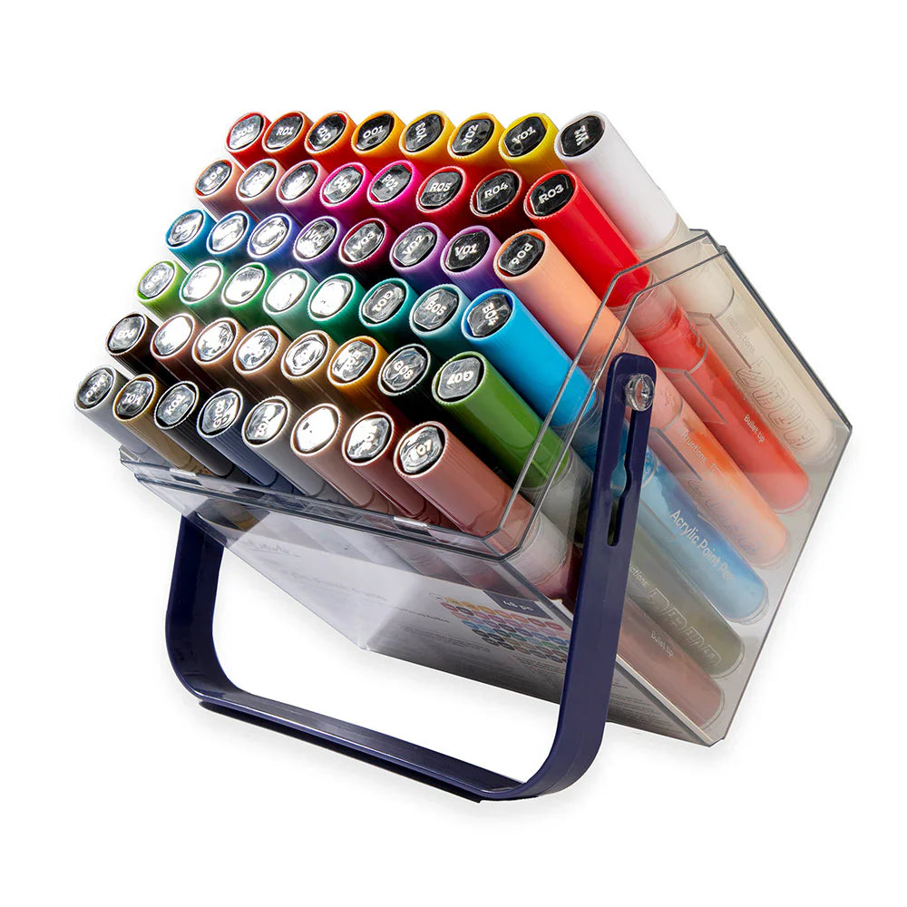 Mont Marte Acrylic Paint Pens Broad Tip in Case 48pc - Glowish